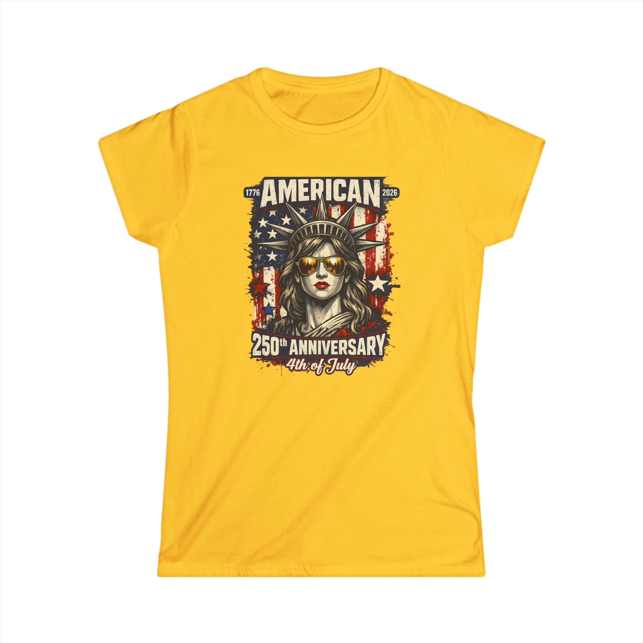 American 250th Anniversary Tee — Statue of Liberty 4th of July Women’s Shirt