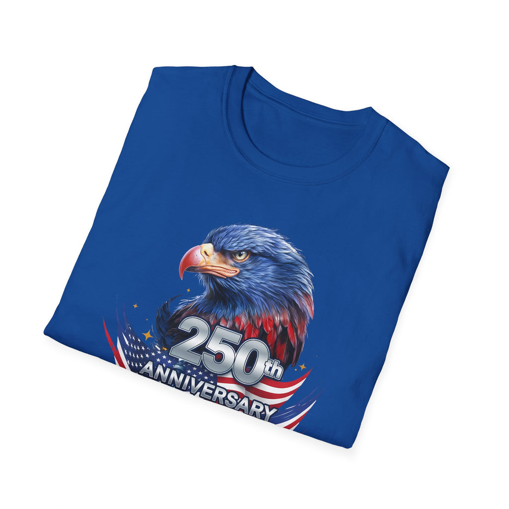 250th Anniversary USA Eagle T-Shirt — Patriotic American Flag Design