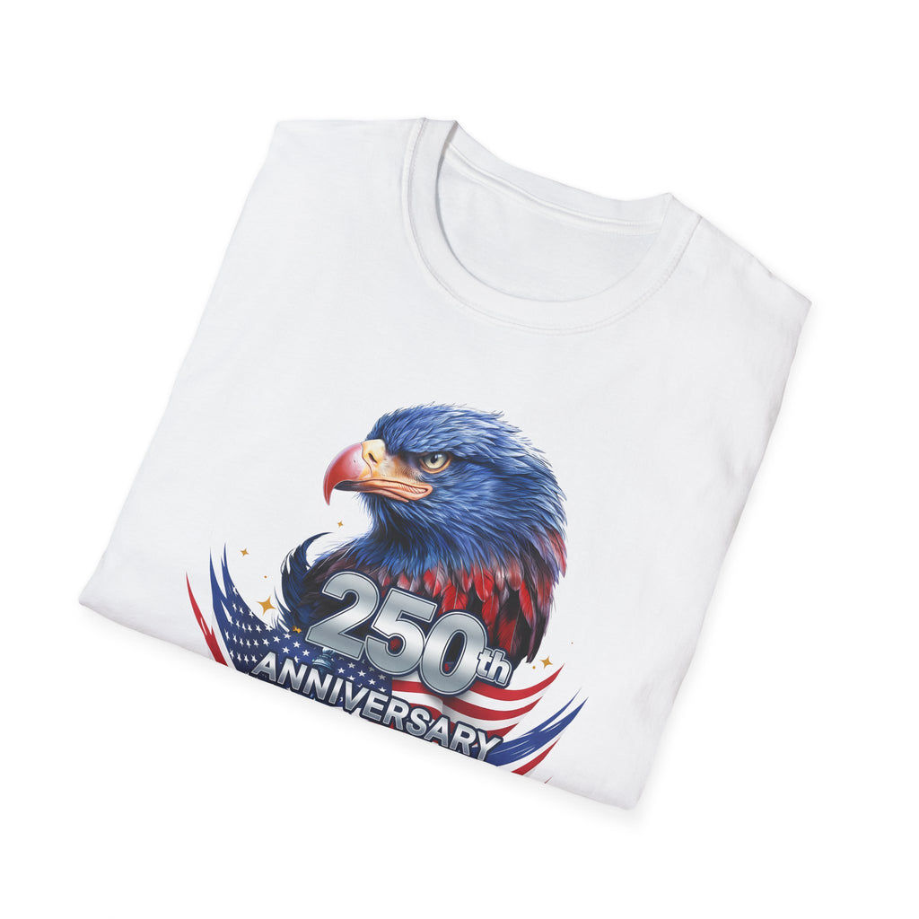 250th Anniversary USA Eagle T-Shirt — Patriotic American Flag Design
