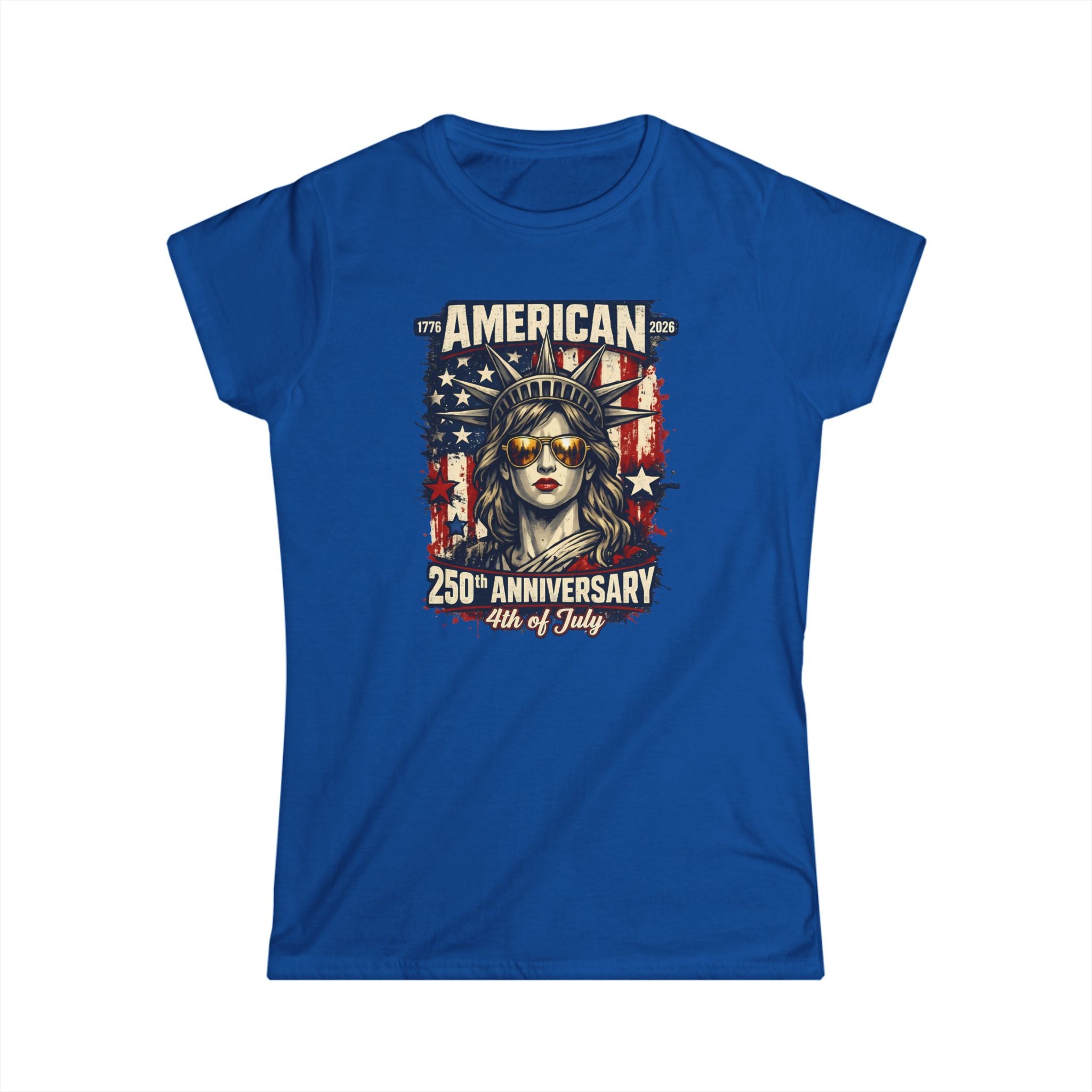 American 250th Anniversary Tee — Statue of Liberty 4th of July Women’s Shirt
