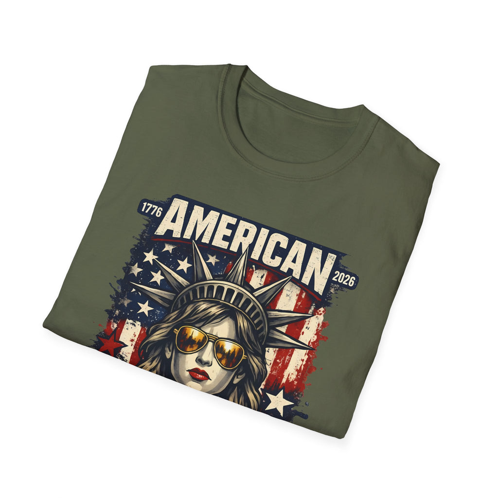 4th of July Statue of Liberty T-Shirt - 'American 250th Anniversary' Patriotic Tee