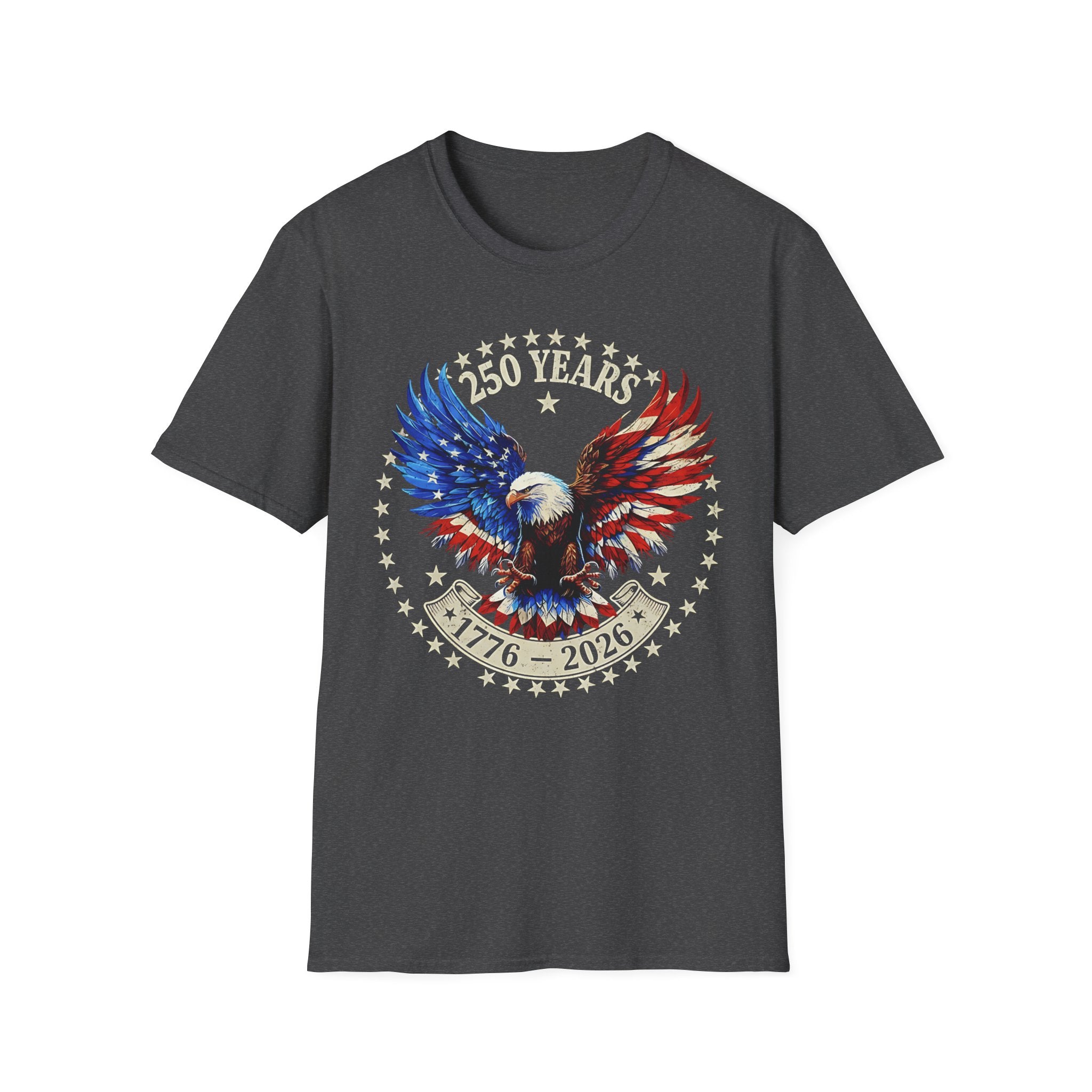 Patriotic Eagle T-Shirt — 250 Years USA Anniversary Graphic Tee