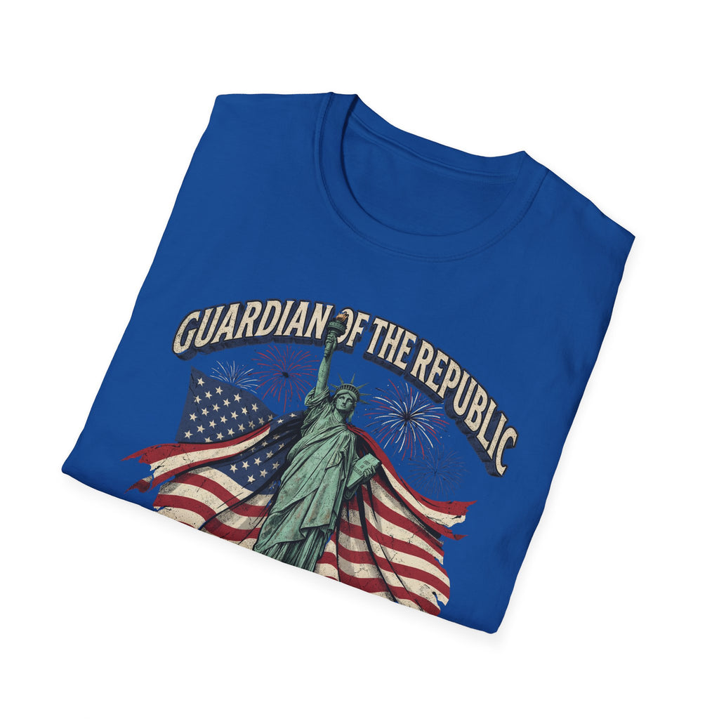 Statue of Liberty 'Guardian of the Republic' T-Shirt - American Flag Patriotic Tee