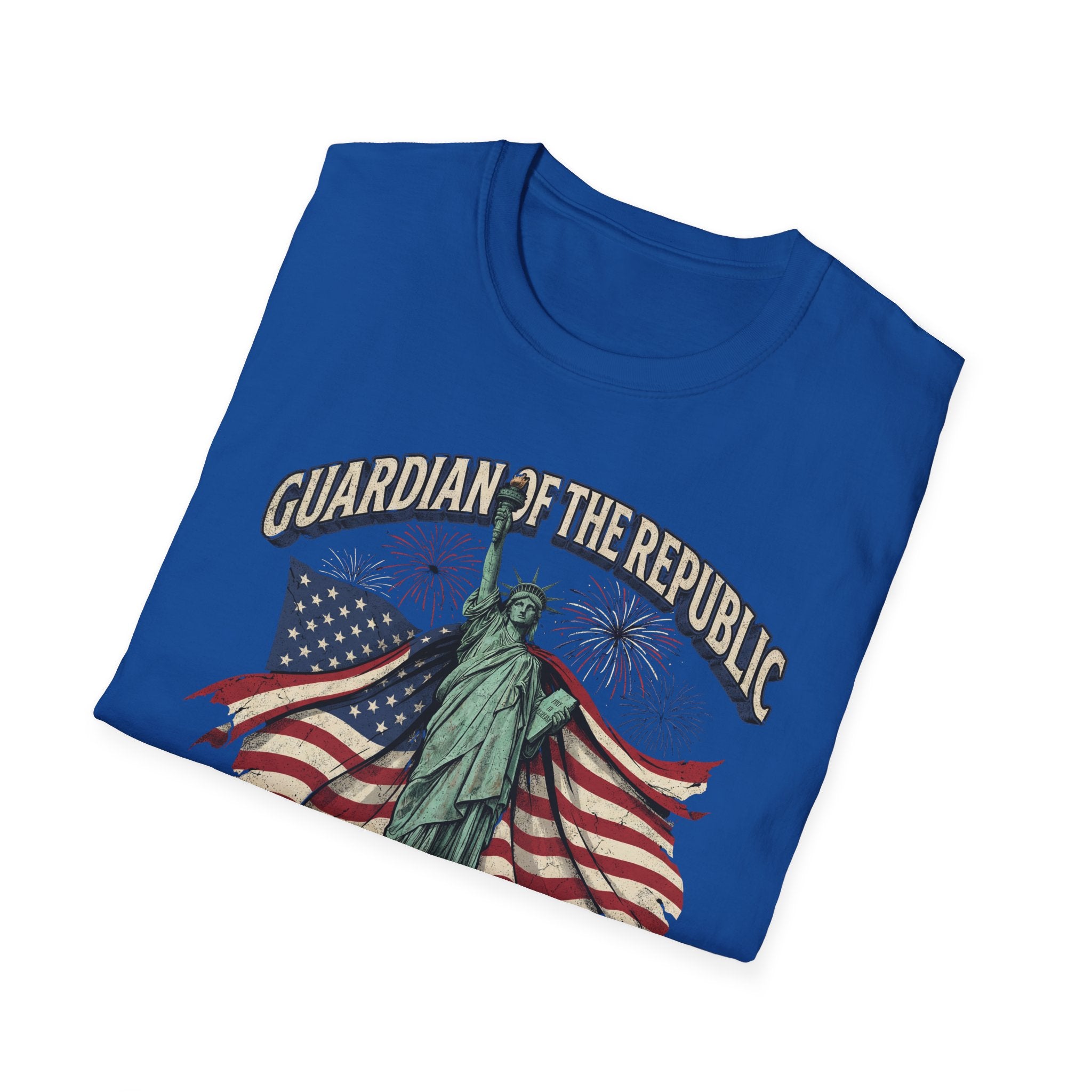 Statue of Liberty 'Guardian of the Republic' T-Shirt - American Flag Patriotic Tee