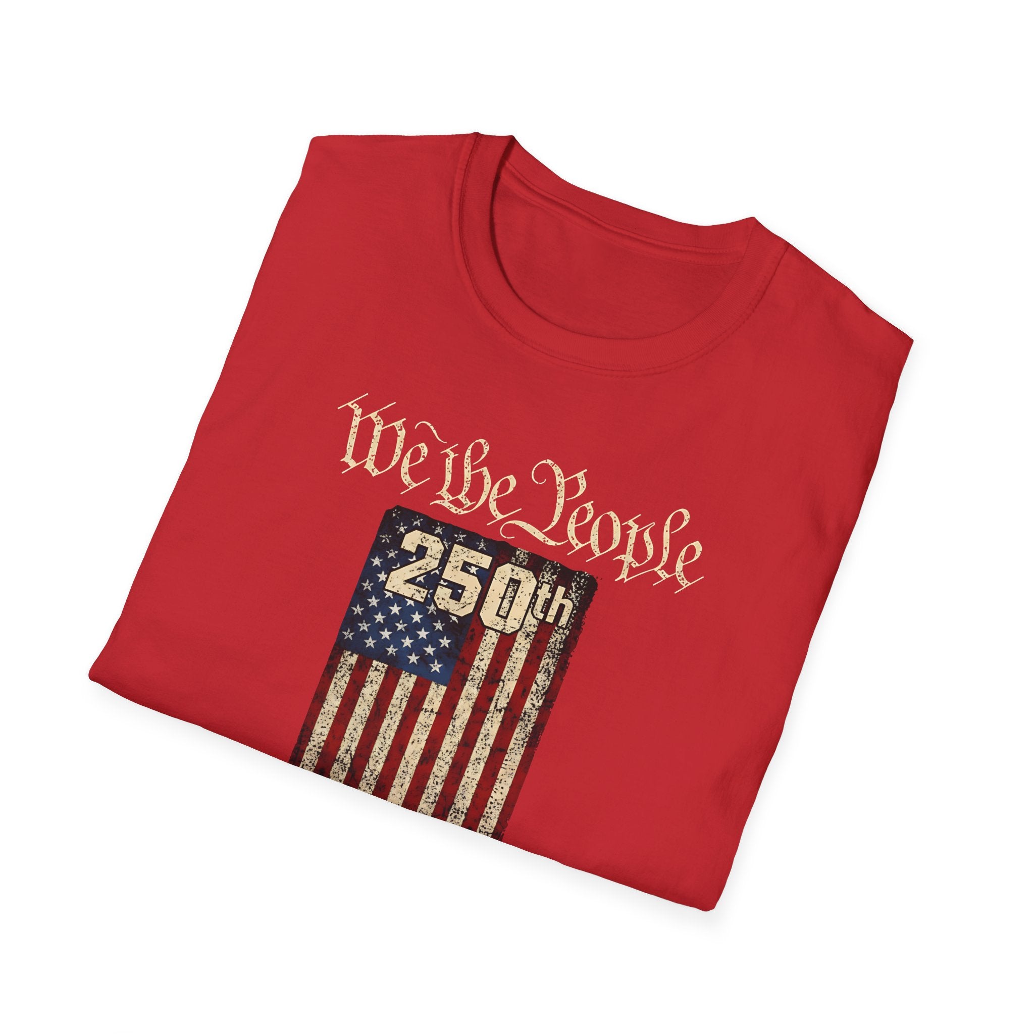 250th Anniversary American Flag T-Shirt — "We the People" Celebration Tee