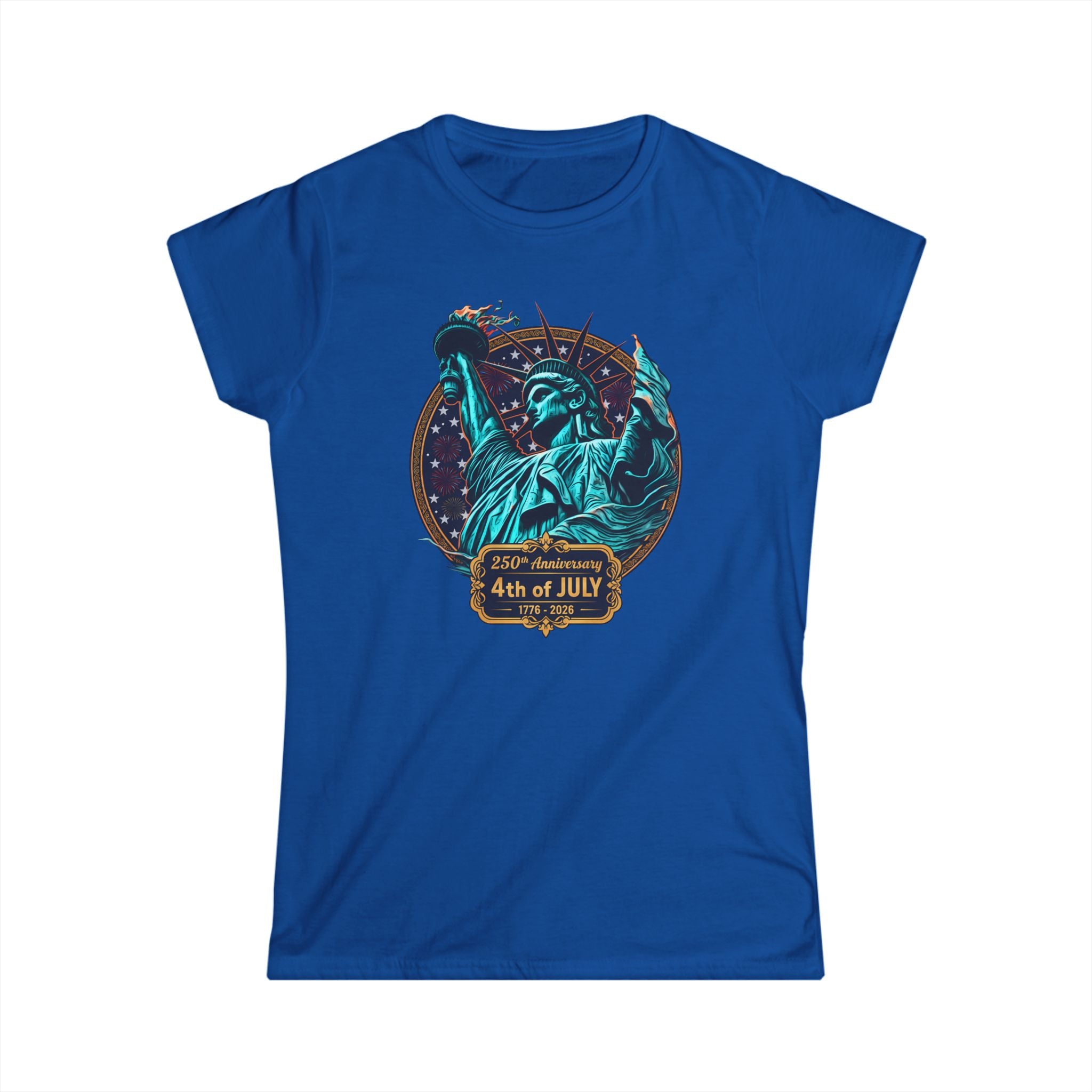 4th of July Statue of Liberty Women's Tee — Patriotic Independence Day Shirt