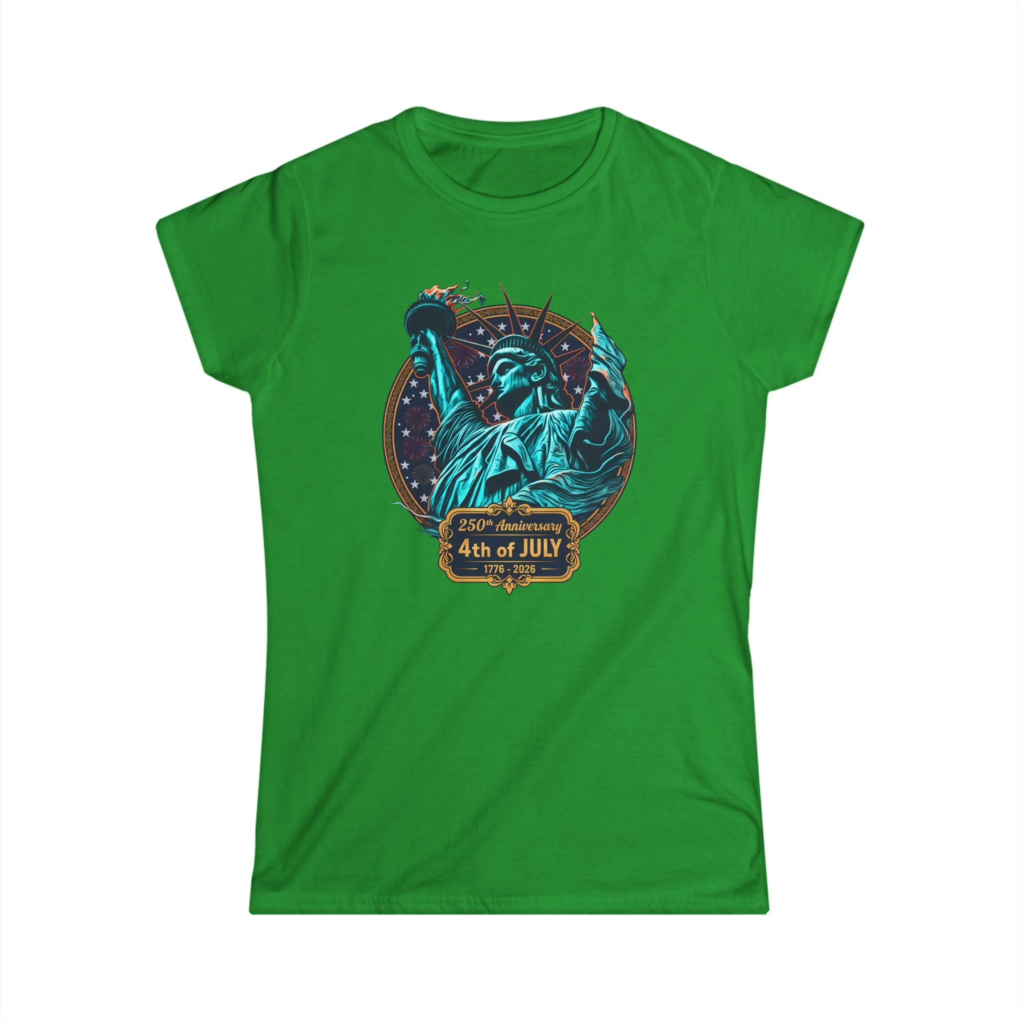 4th of July Statue of Liberty Women's Tee — Patriotic Independence Day Shirt