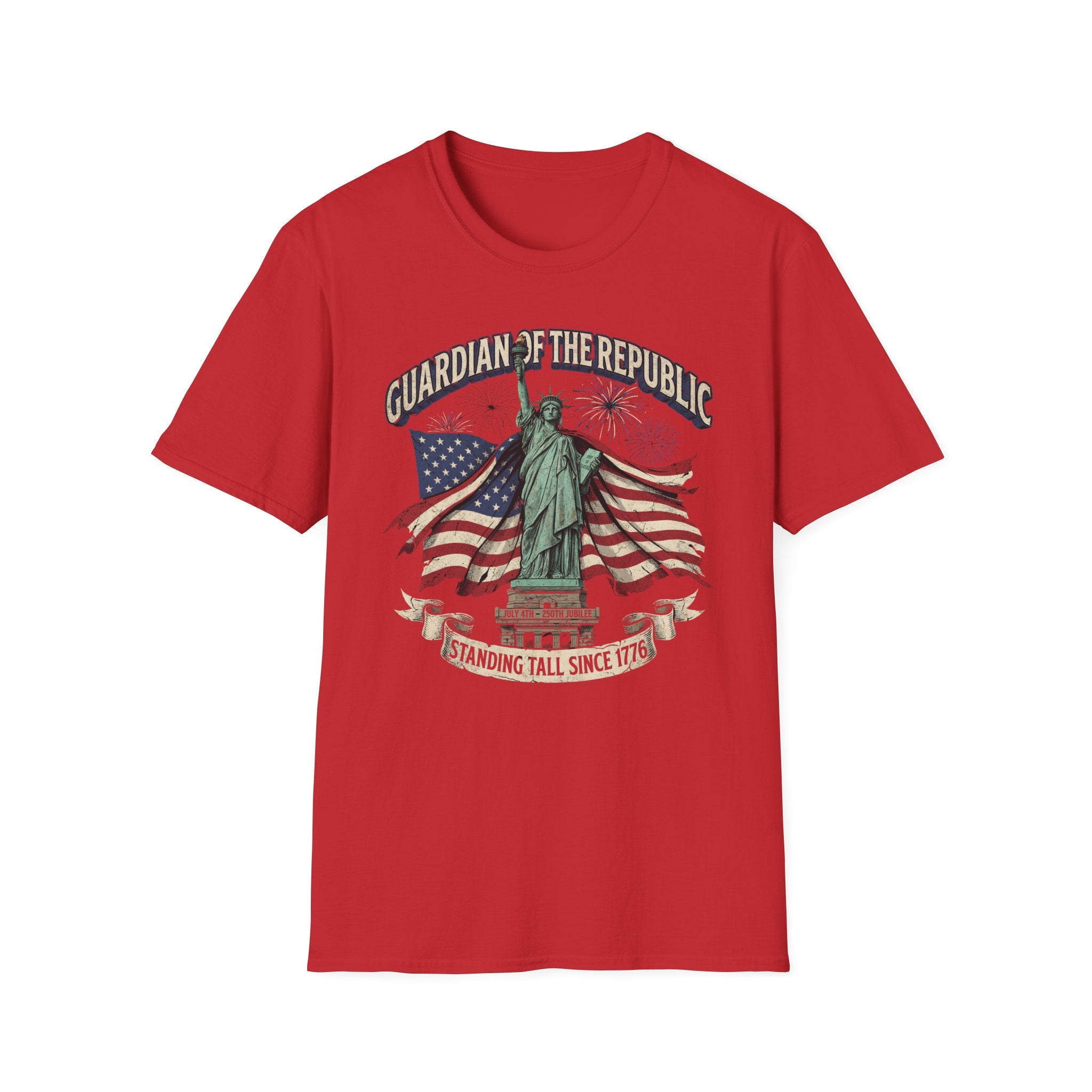 Statue of Liberty 'Guardian of the Republic' T-Shirt - American Flag Patriotic Tee