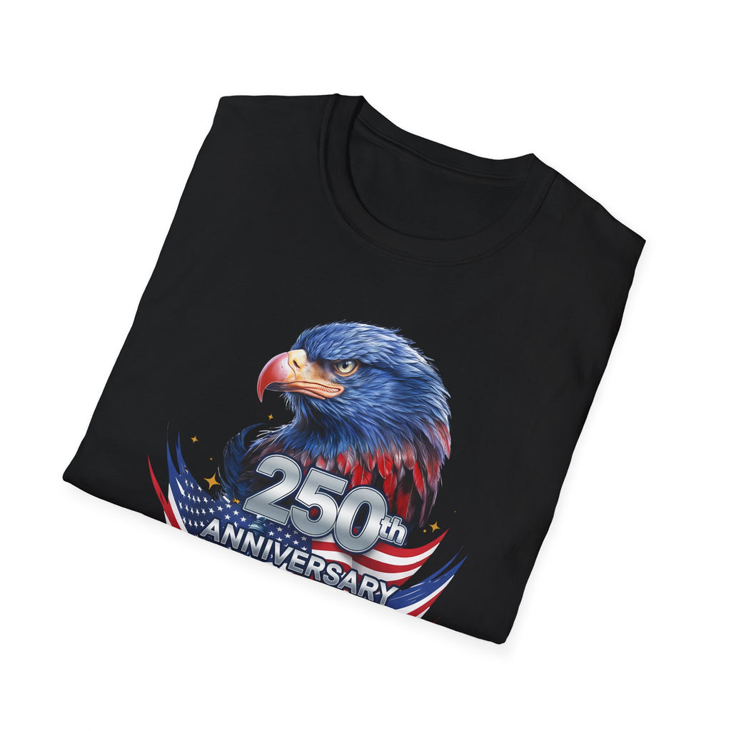 250th Anniversary USA Eagle T-Shirt — Patriotic American Flag Design