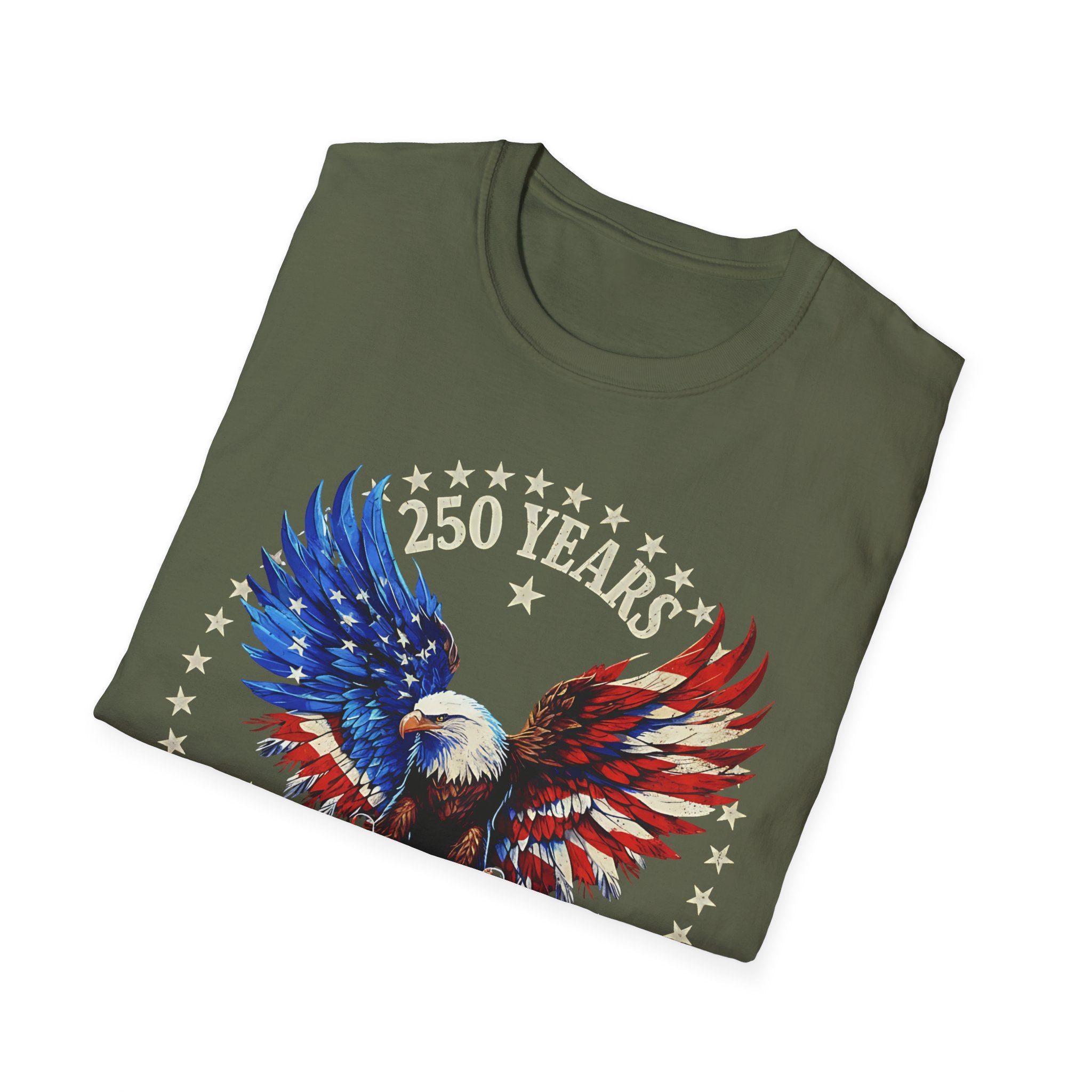 Patriotic Eagle T-Shirt — 250 Years USA Anniversary Graphic Tee