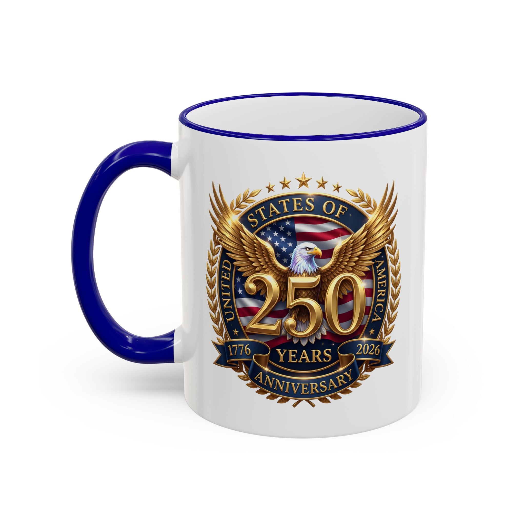 Commemorative 20th Anniversary Crest Accent Rim Mug (11oz/15oz)