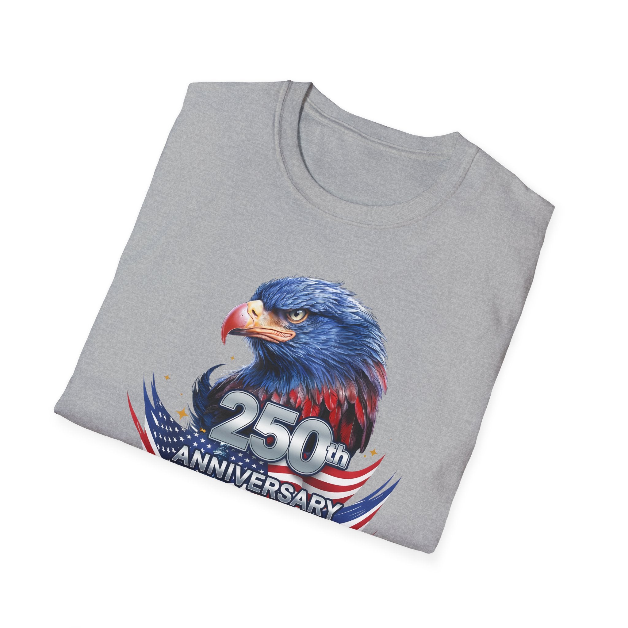 250th Anniversary USA Eagle T-Shirt — Patriotic American Flag Design