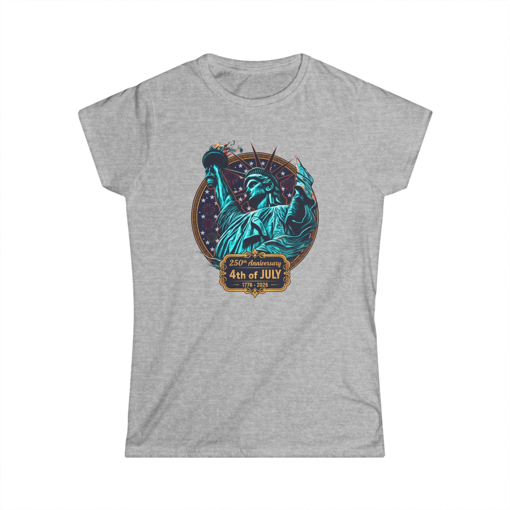 4th of July Statue of Liberty Women's Tee — Patriotic Independence Day Shirt