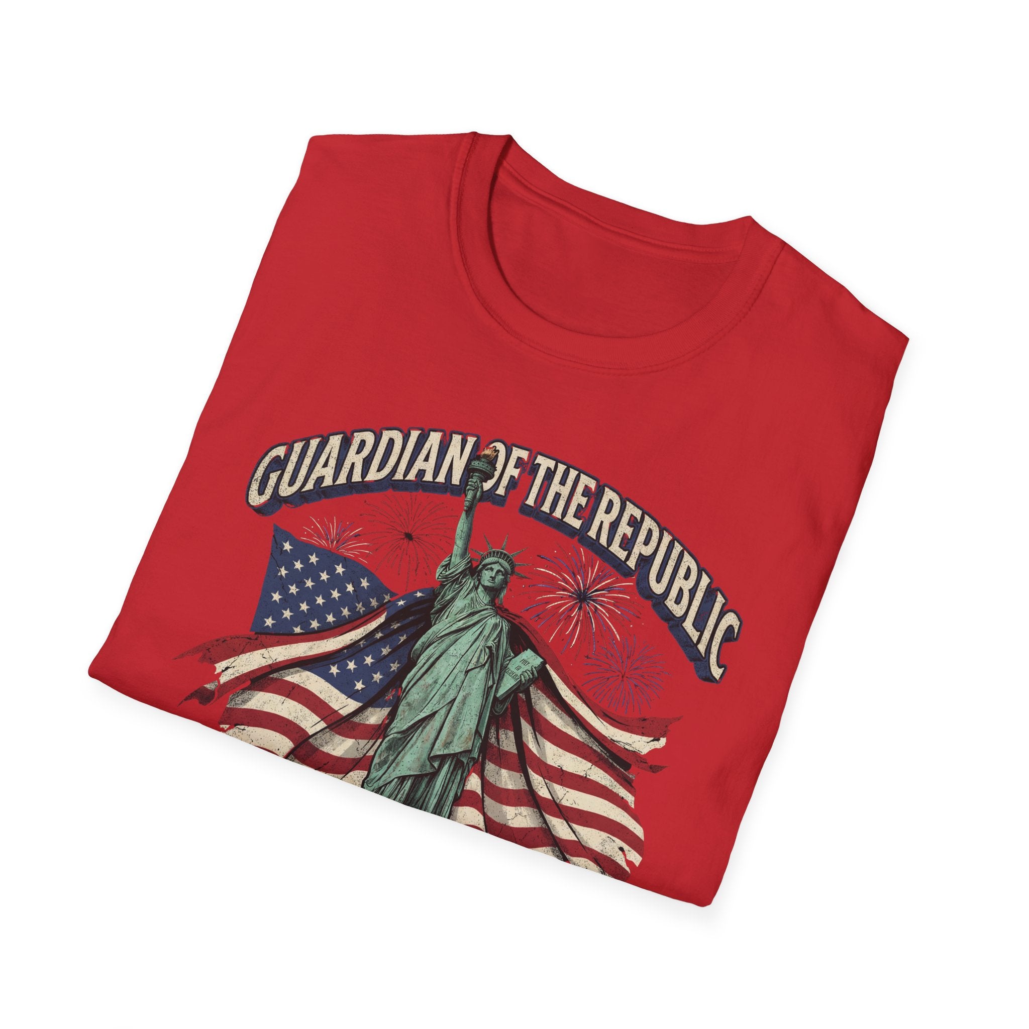 Statue of Liberty 'Guardian of the Republic' T-Shirt - American Flag Patriotic Tee