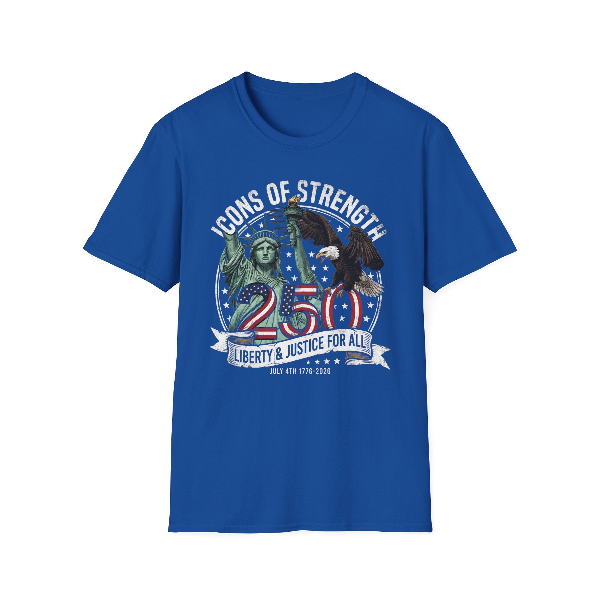 Statue of Liberty & Eagle 250th Anniversary T-Shirt