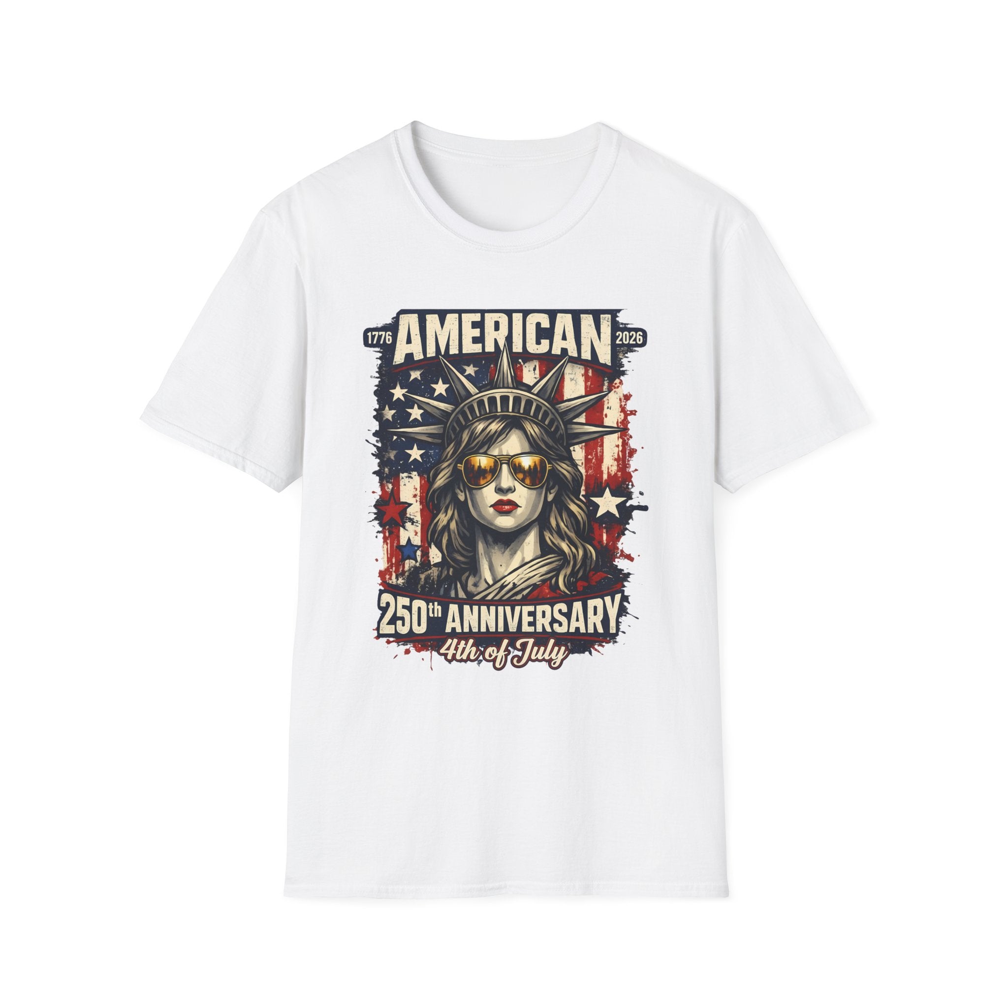 4th of July Statue of Liberty T-Shirt - 'American 250th Anniversary' Patriotic Tee
