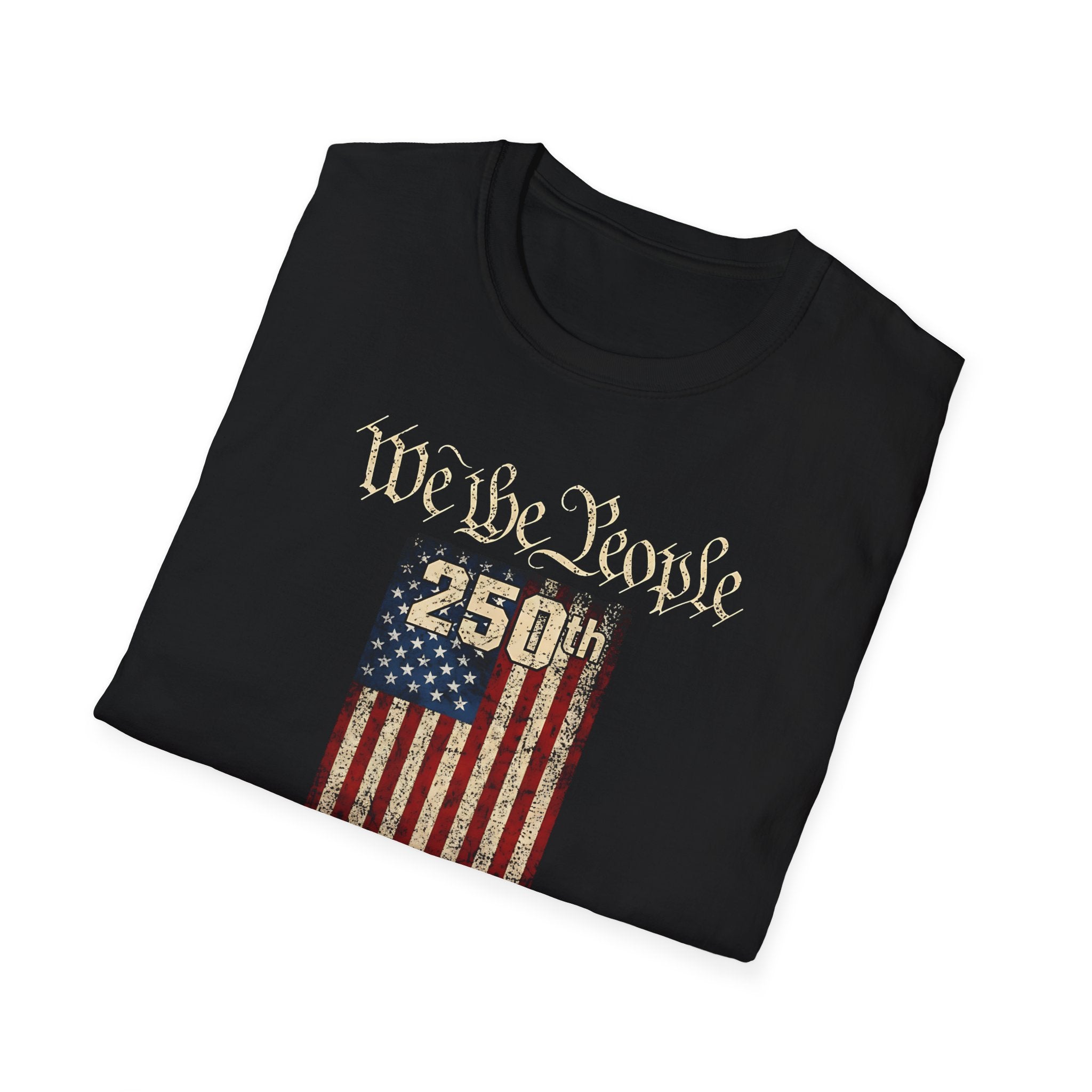 250th Anniversary American Flag T-Shirt — "We the People" Celebration Tee
