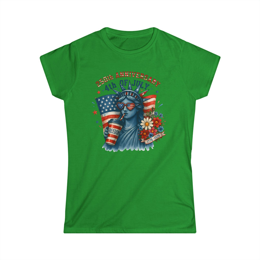 4th of July Statue of Liberty Women's Tee – 250th Anniversary Patriotic T-Shirt