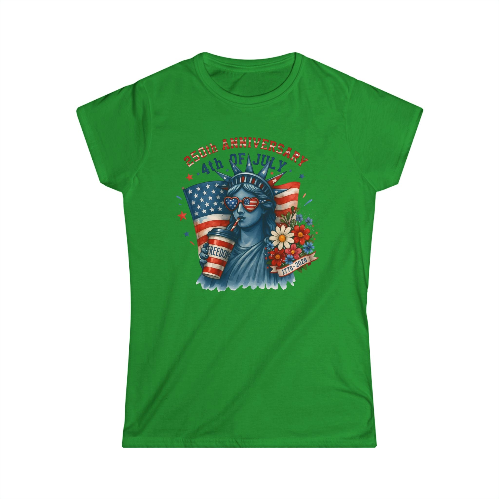 4th of July Statue of Liberty Women's Tee – 250th Anniversary Patriotic T-Shirt