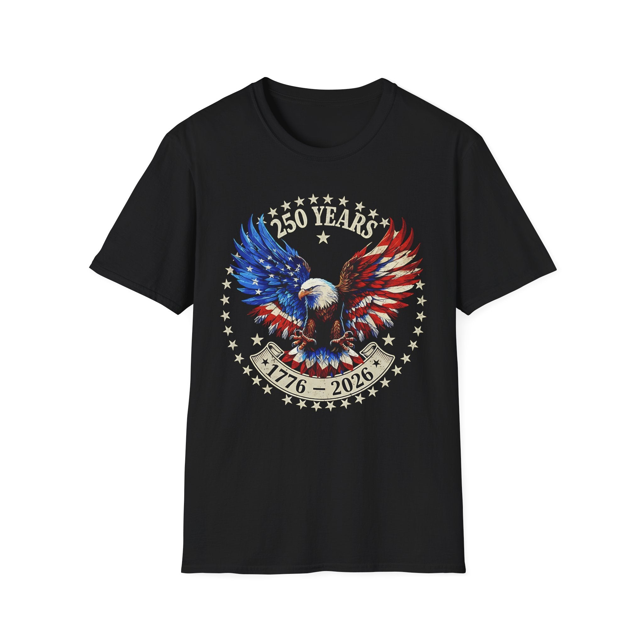 Patriotic Eagle T-Shirt — 250 Years USA Anniversary Graphic Tee