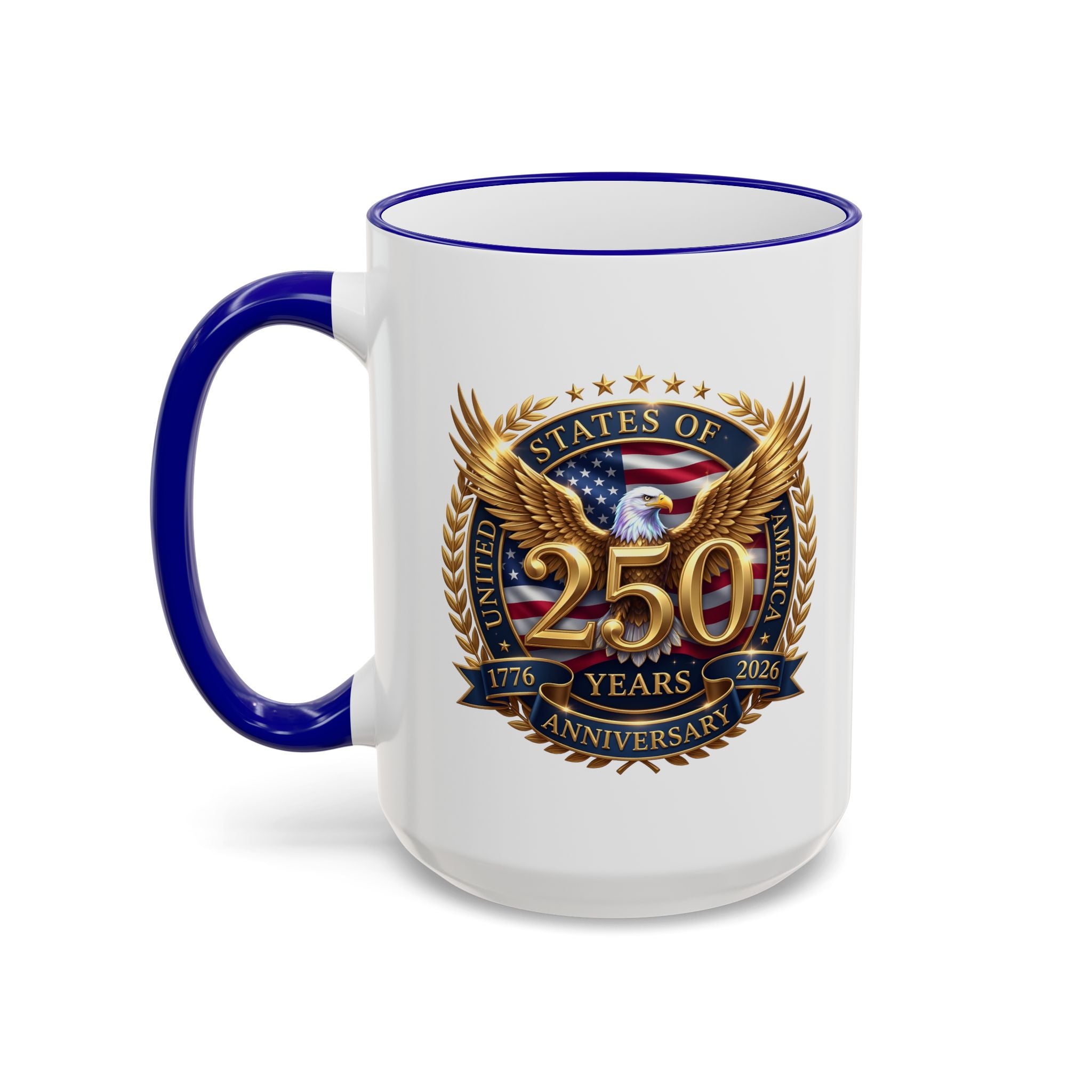 Commemorative 20th Anniversary Crest Accent Rim Mug (11oz/15oz)