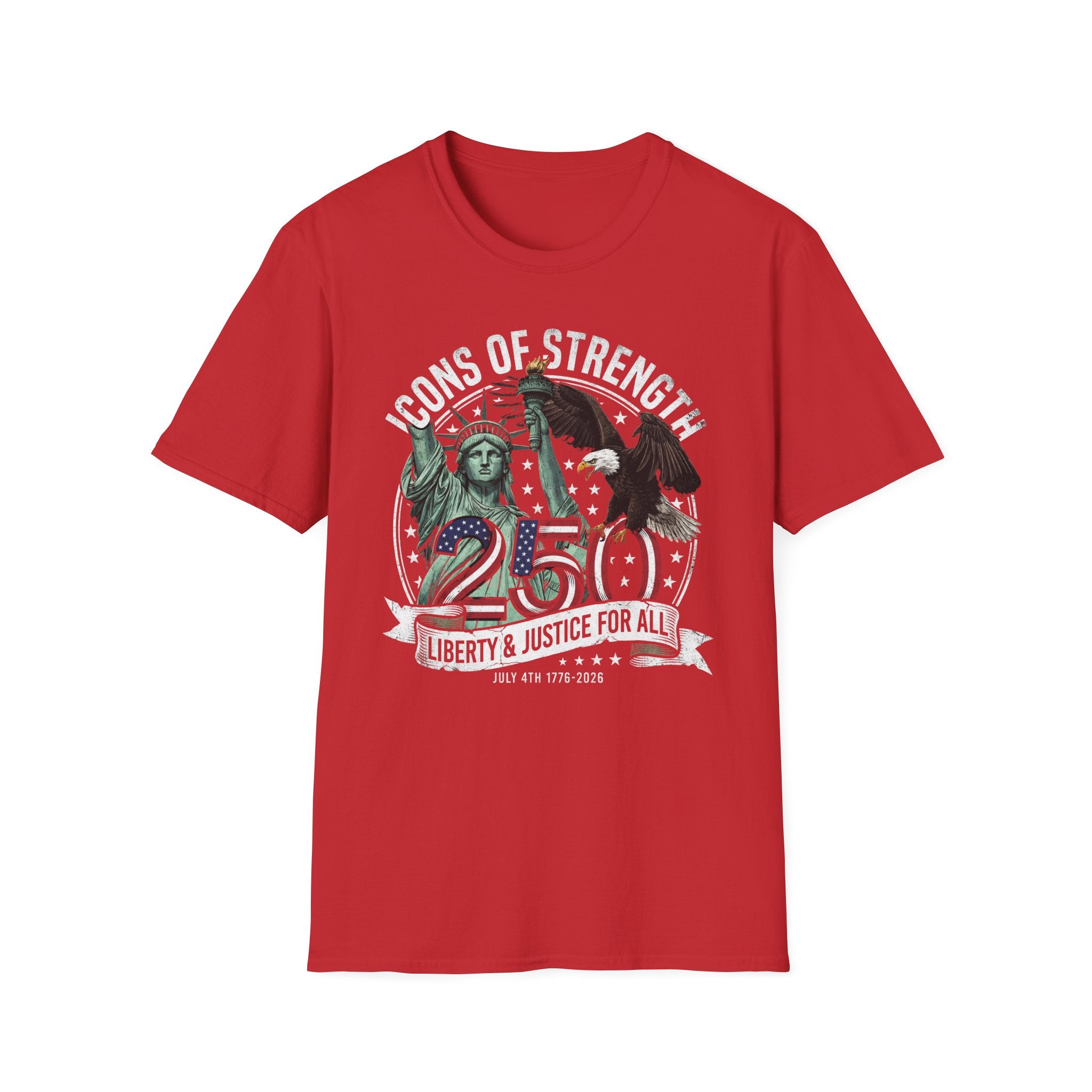 Statue of Liberty & Eagle 250th Anniversary T-Shirt
