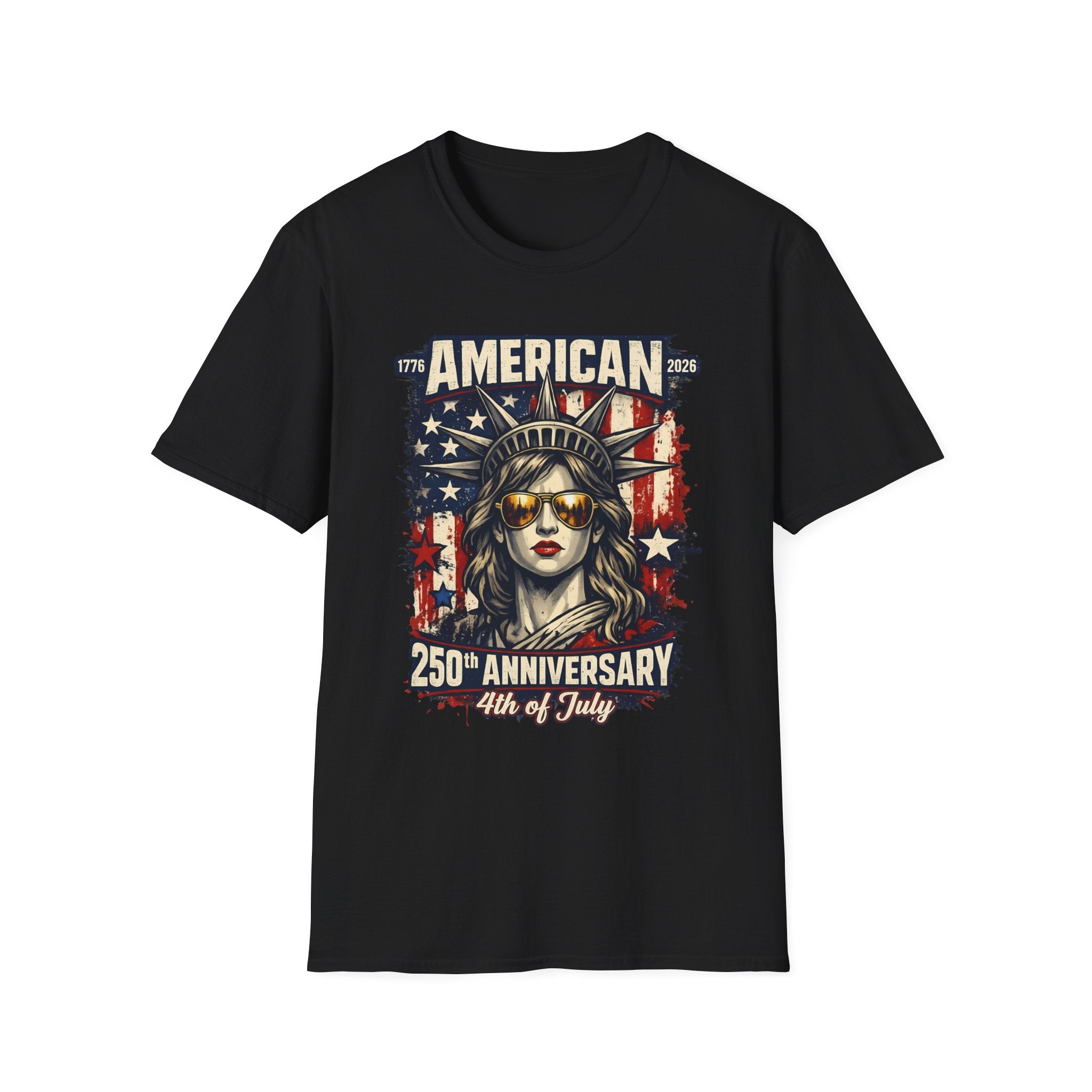 4th of July Statue of Liberty T-Shirt - 'American 250th Anniversary' Patriotic Tee
