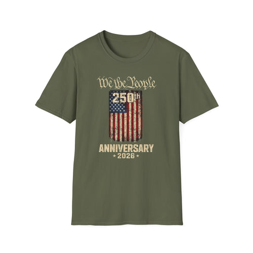 250th Anniversary American Flag T-Shirt — "We the People" Celebration Tee