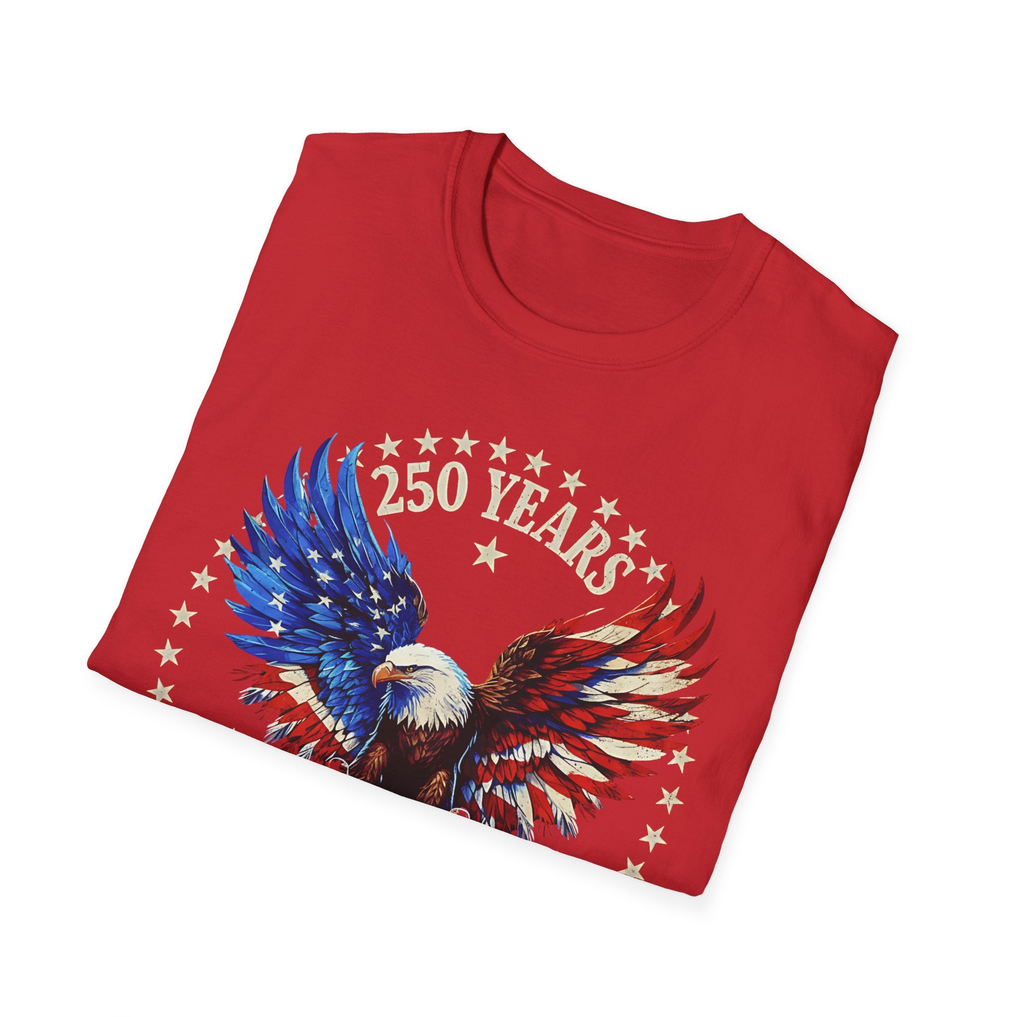 Patriotic Eagle T-Shirt — 250 Years USA Anniversary Graphic Tee