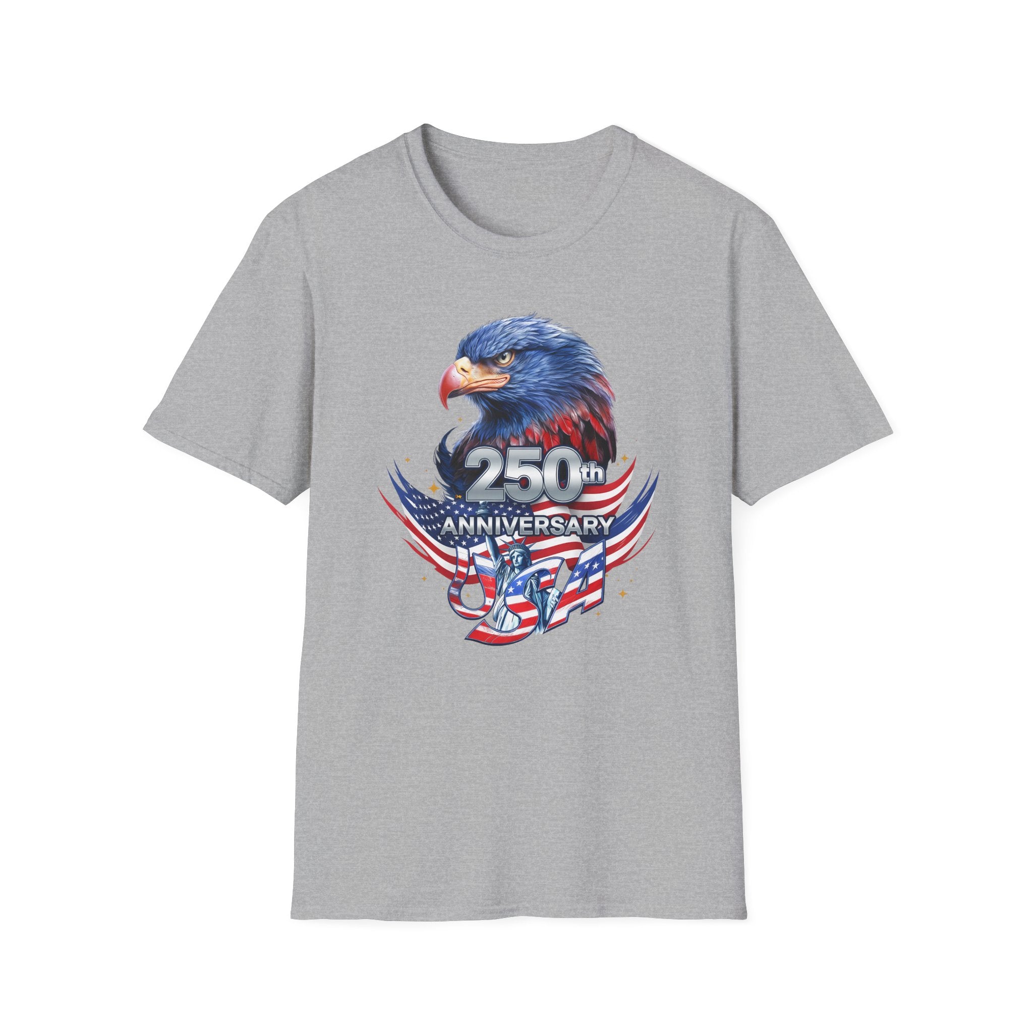 250th Anniversary USA Eagle T-Shirt — Patriotic American Flag Design