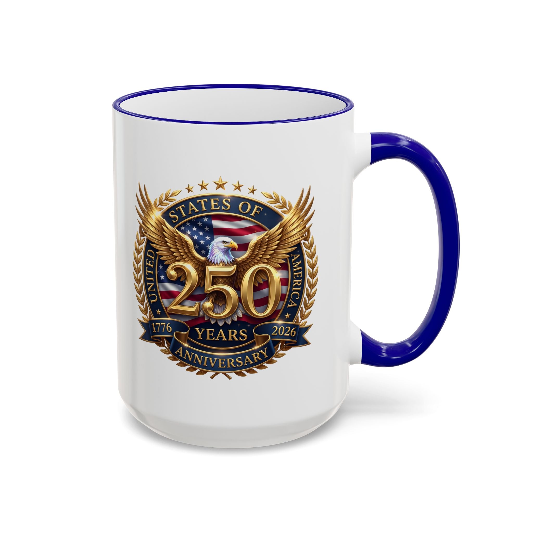 Commemorative 20th Anniversary Crest Accent Rim Mug (11oz/15oz)