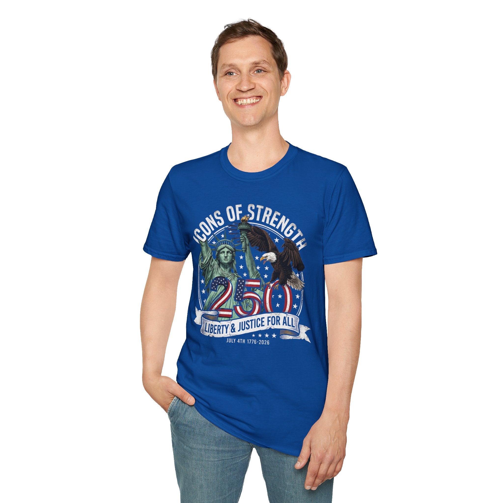 Statue of Liberty & Eagle 250th Anniversary T-Shirt