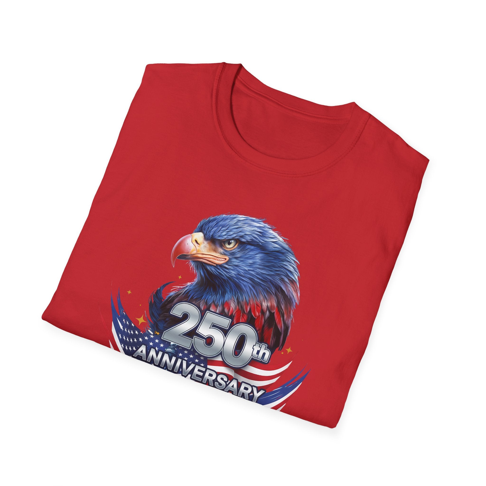 250th Anniversary USA Eagle T-Shirt — Patriotic American Flag Design