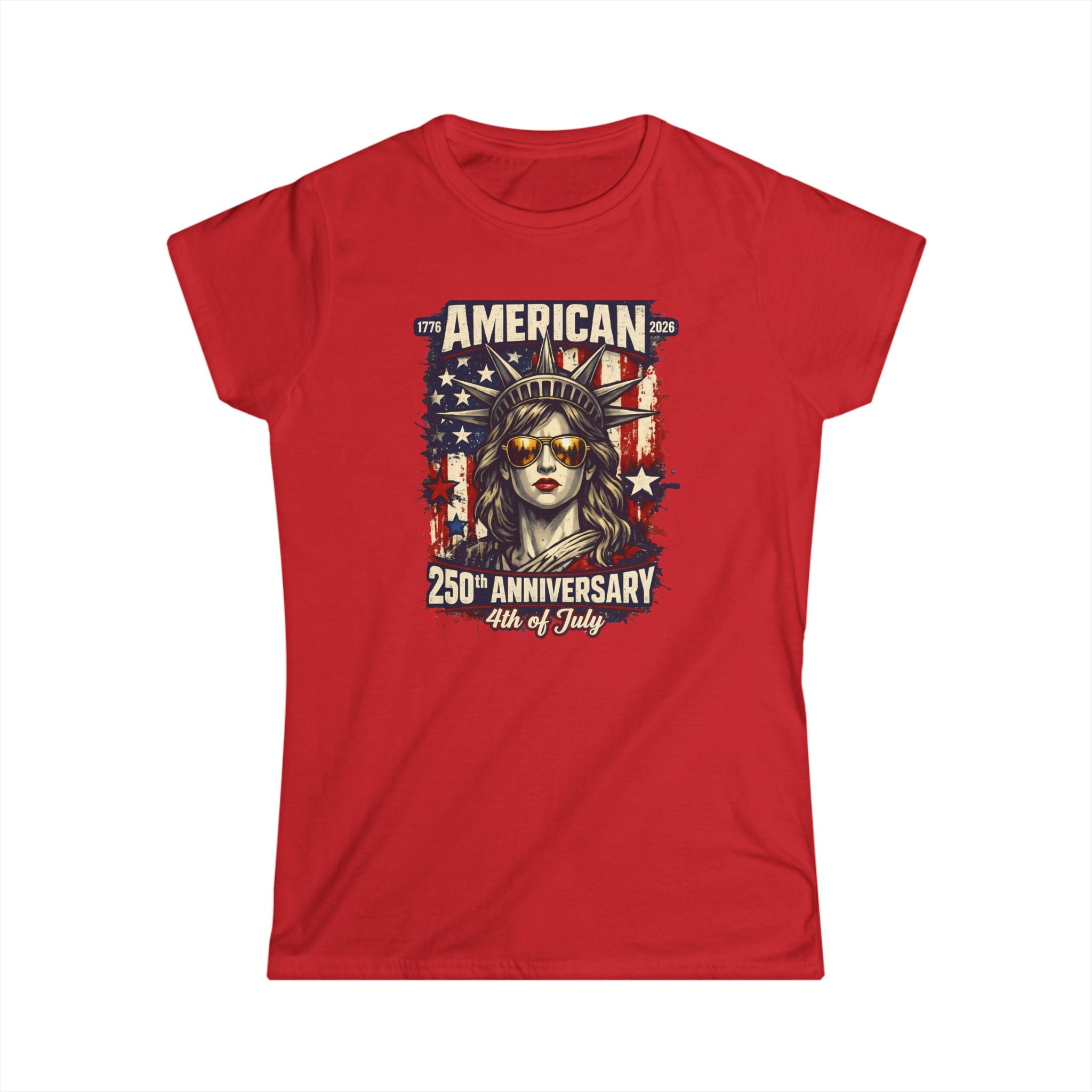 American 250th Anniversary Tee — Statue of Liberty 4th of July Women’s Shirt