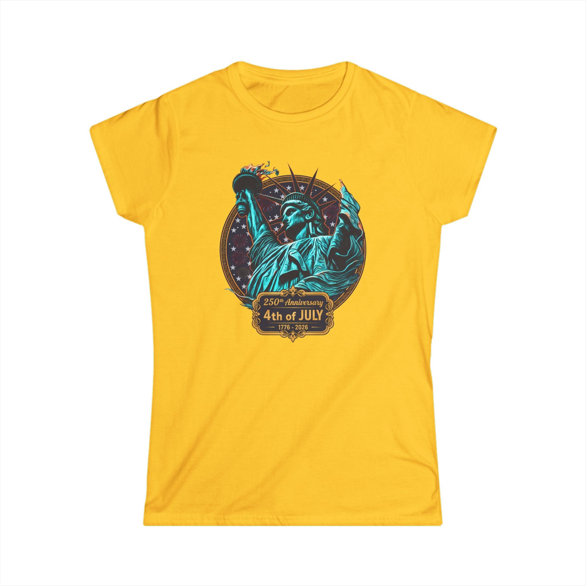 4th of July Statue of Liberty Women's Tee — Patriotic Independence Day Shirt