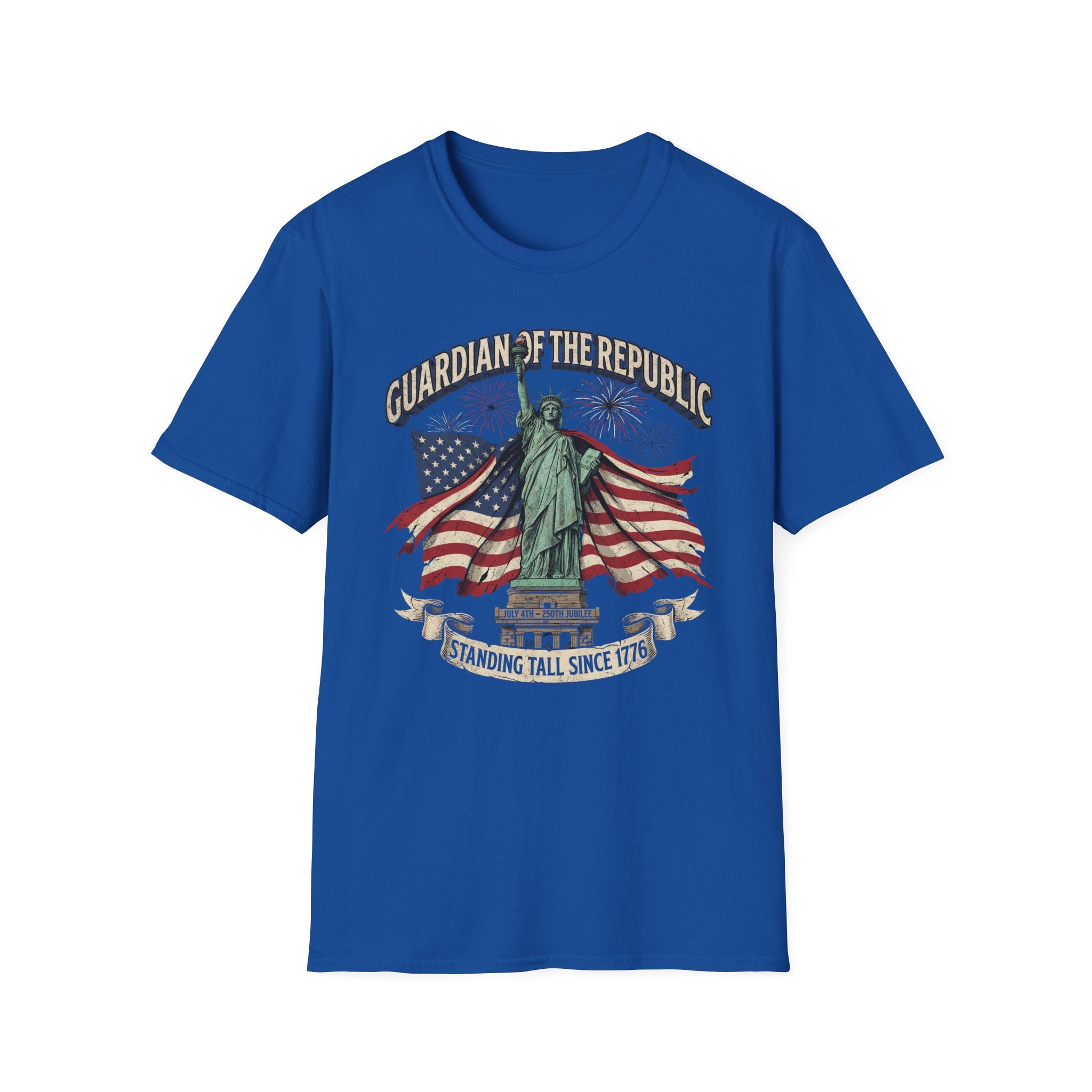 Statue of Liberty 'Guardian of the Republic' T-Shirt - American Flag Patriotic Tee