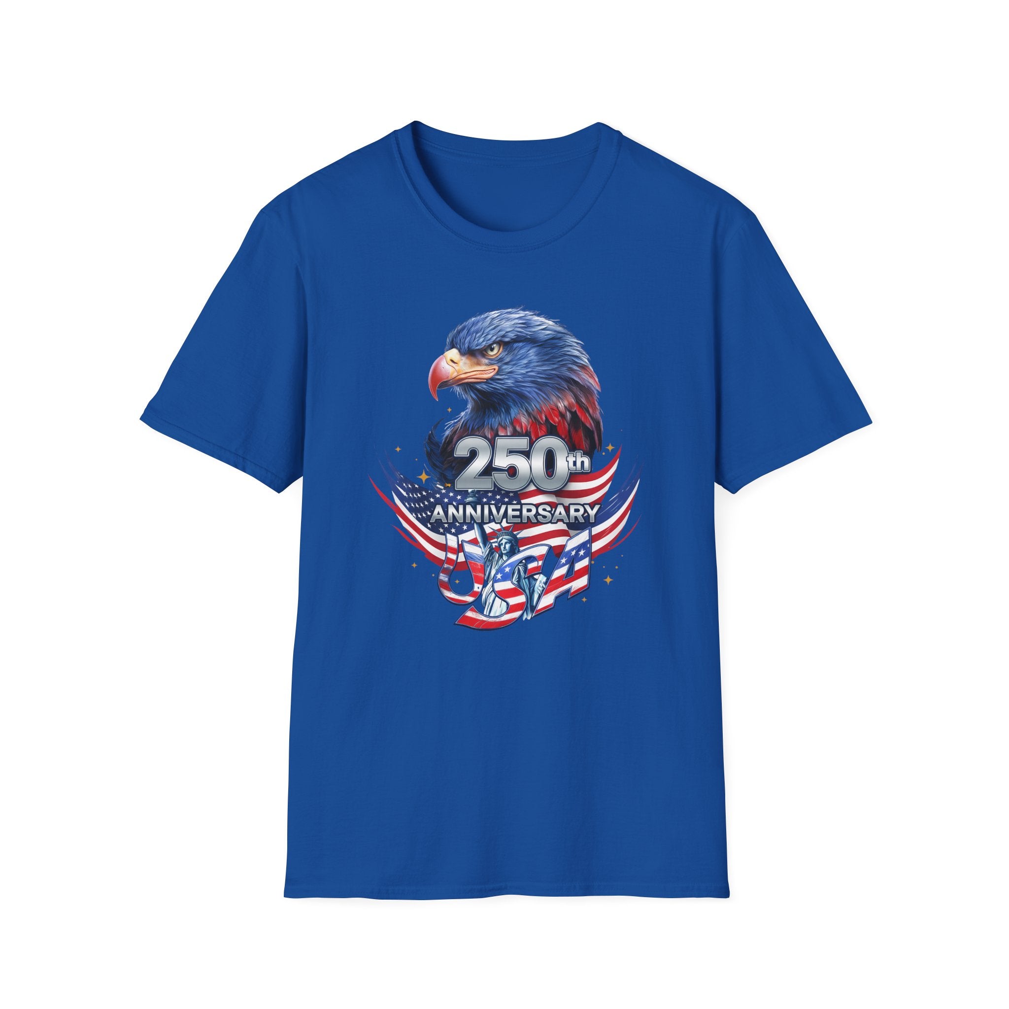 250th Anniversary USA Eagle T-Shirt — Patriotic American Flag Design