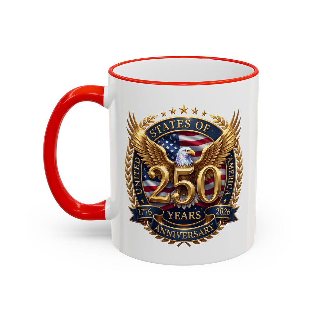 Commemorative 20th Anniversary Crest Accent Rim Mug (11oz/15oz)