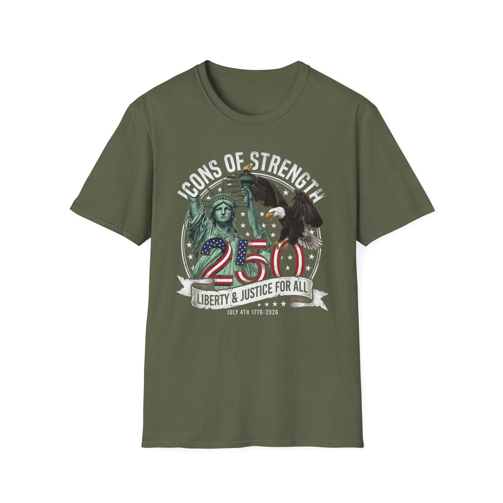Statue of Liberty & Eagle 250th Anniversary T-Shirt