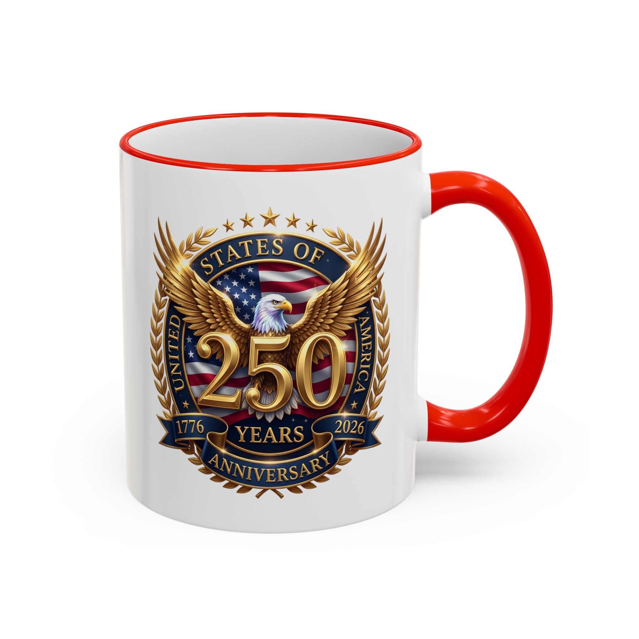 Commemorative 20th Anniversary Crest Accent Rim Mug (11oz/15oz)