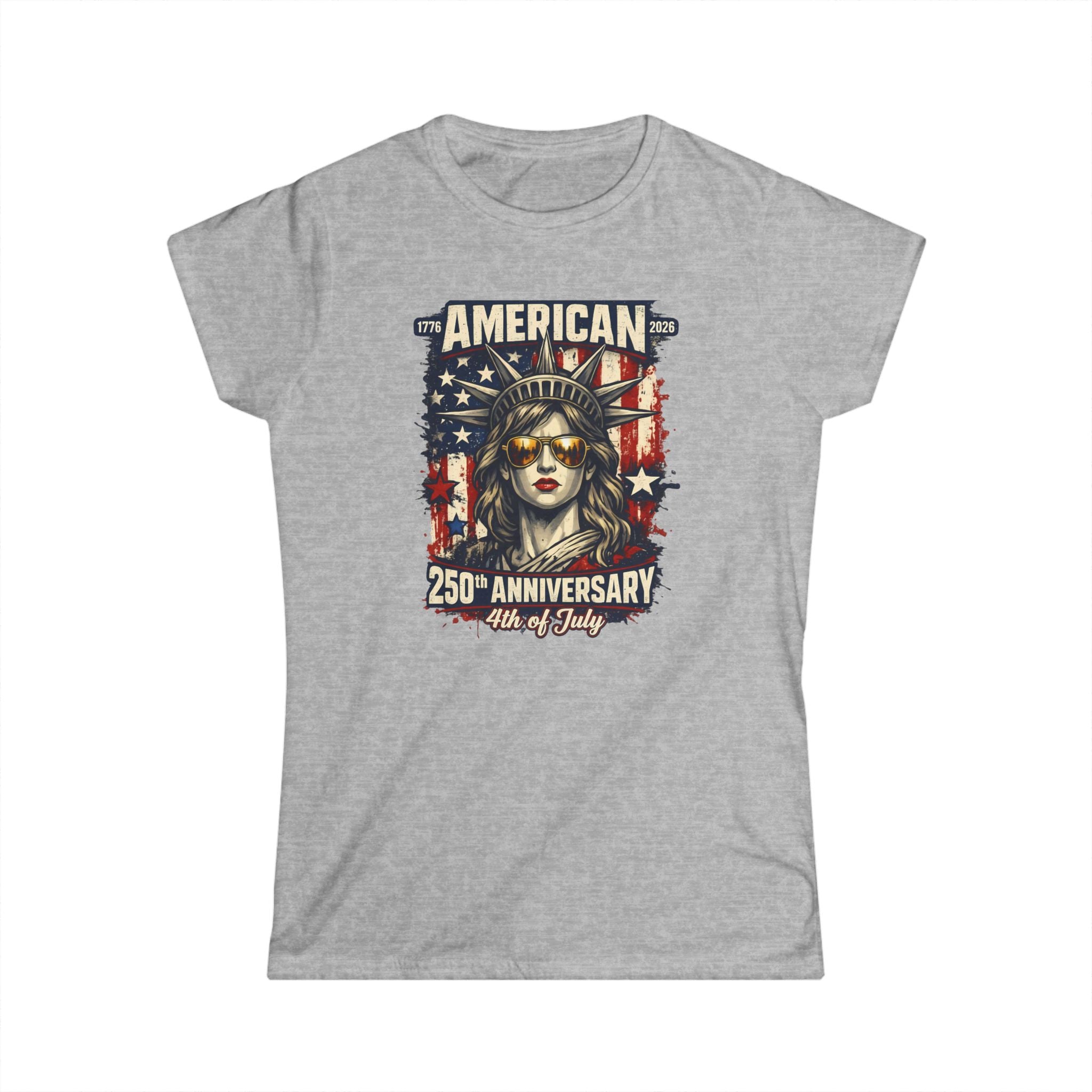 American 250th Anniversary Tee — Statue of Liberty 4th of July Women’s Shirt