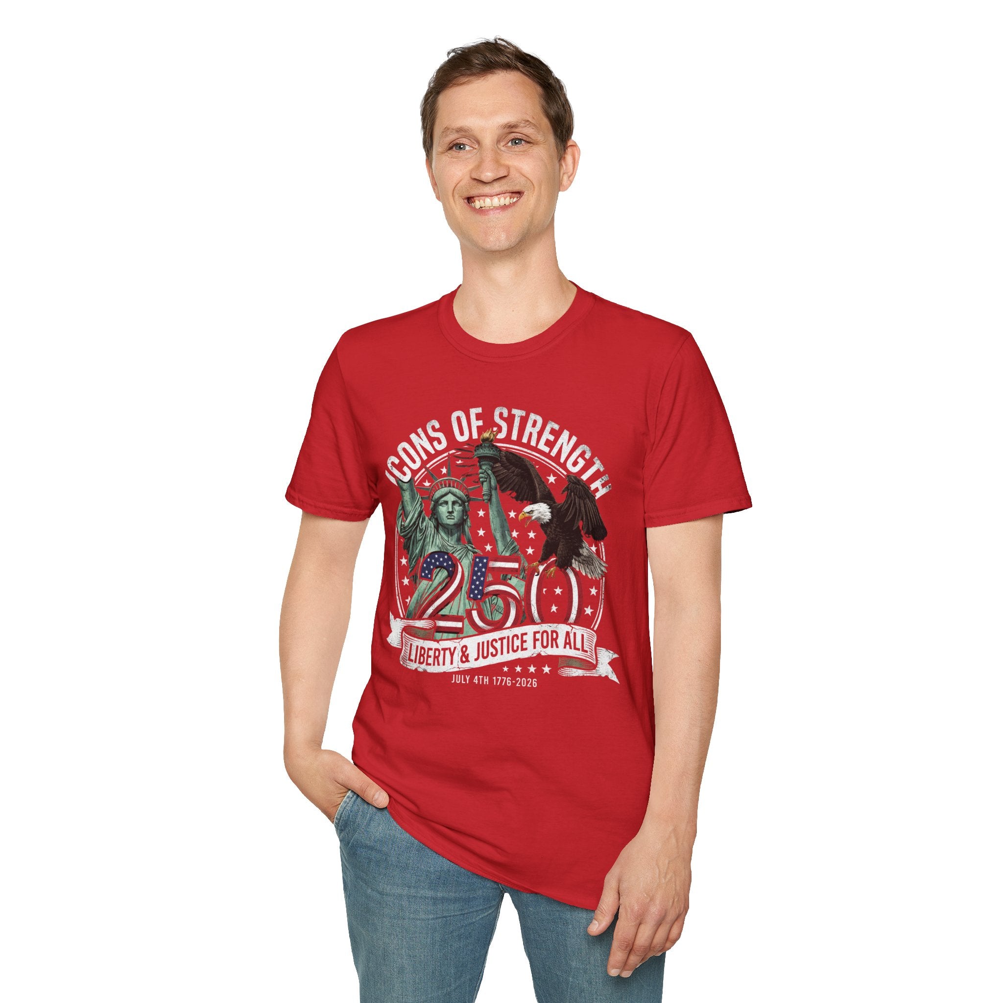 Statue of Liberty & Eagle 250th Anniversary T-Shirt