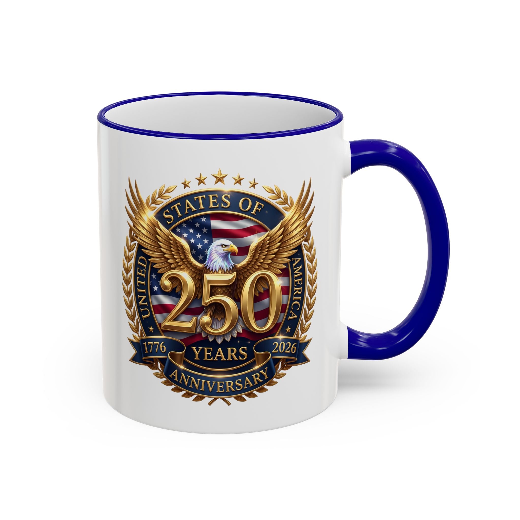 Commemorative 20th Anniversary Crest Accent Rim Mug (11oz/15oz)