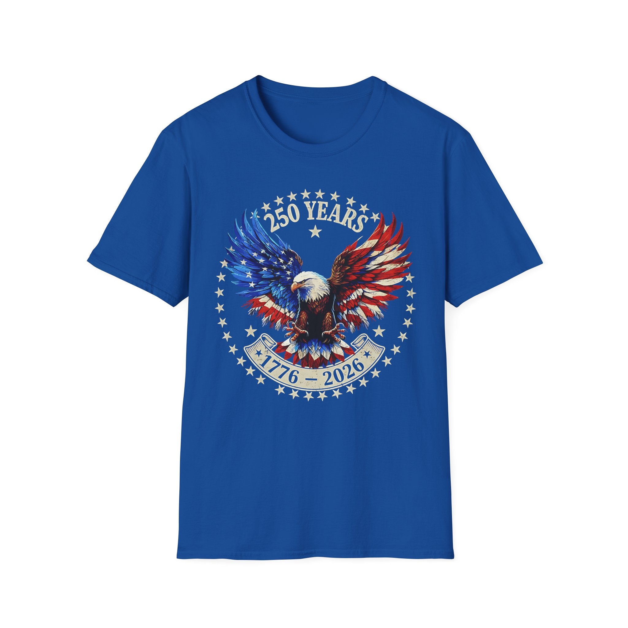 Patriotic Eagle T-Shirt — 250 Years USA Anniversary Graphic Tee